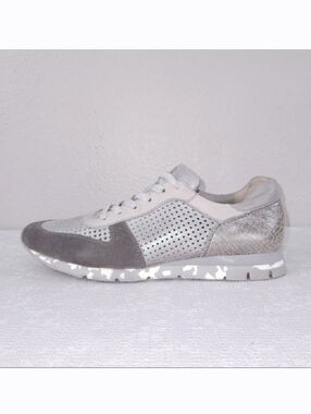 Paul Green Hermosa Sneaker Women's US 9.5 Piombo Metallic Silver Gray
